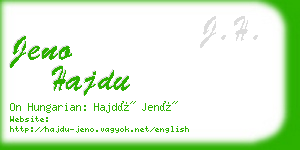 jeno hajdu business card